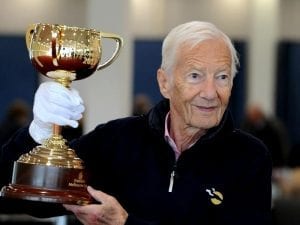 Lester Piggott in town for Melbourne Cup