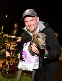 Tommy Shelby, Steve Withers and the Australian Cup trophy.