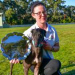 Waterloo Plate winner Orson Emmy with handler Nicole Cachia.