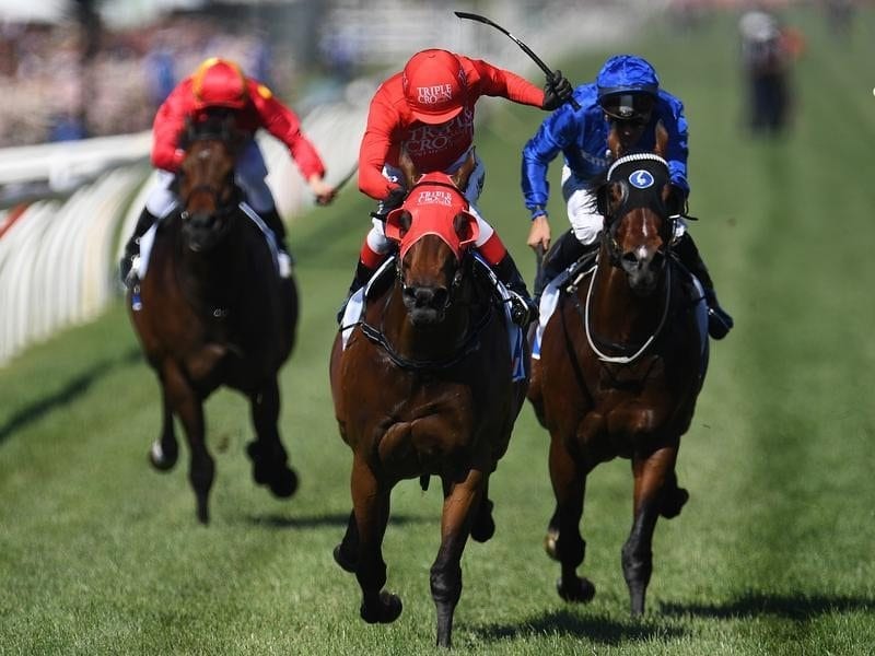 Kerrin McEvoy rides Redzel to victory