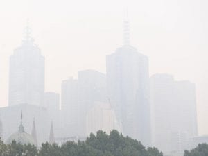 Bushfire smoke haze