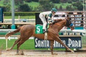 Mucho Gusto dominates Robert B. Lewis Stakes