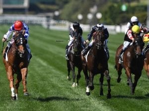 Redkirk Warrior wins a second G1 Newmarket