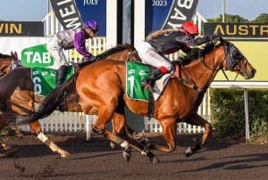 Jockey Vanessa Arnott on Noir De Rue at Fannie Bay Racecourse in Darwin