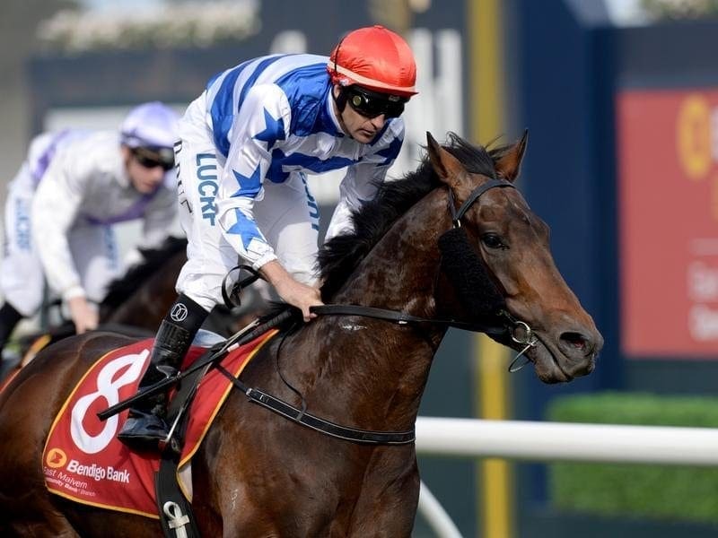 Jockey Dwaye Dunn on Harlem