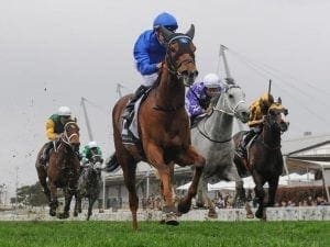 Home Of The Brave wins Theo Marks Stakes