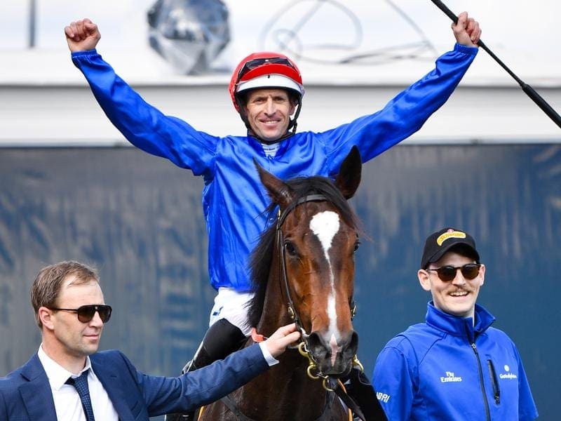 Flit after winning the Group One Thousand Guineas.