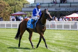 Castlereagh Kid leads all the way in the Caulfield Autumn Classic